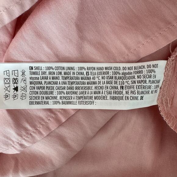 ENGLISH FACTORY Pink Tiered Dress Size Medium Midi - Picture 15 of 16